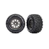 TRAXXAS T&W GRAY WHL SLDGEHMMR TIRES
