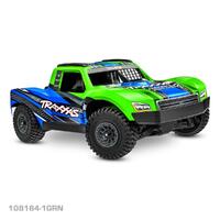 TRAXXAS SLASH MINI 3S BRUSHLESS ELECTRIC SHORT COARSE TRUCK (GREEN) 108164-1GRN
