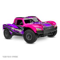 TRAXXAS SLASH MINI 3S BRUSHLESS ELECTRIC SHORT COARSE TRUCK (PINK) 108164-1PINK