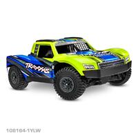 TRAXXAS SLASH MINI 3S BRUSHLESS ELECTRIC SHORT COARSE TRUCK (YELLOW) 108164-1YLW