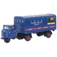 OXFORD SCAMMELL MECHANICAL HORSE VAN TRAILER LNER