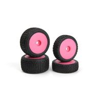 MAVERICK MICROBE BUGGY WHEEL/TYRE SET (PINK/FRONT/REAR)