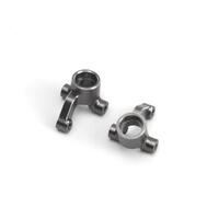 MAVERICK MICROBE ALUMINUM STEERING SPINDLE SET (LEFT/RIGHT/GREY)