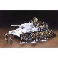 TAMIYA 1/48 RUS. INFANTRY & TANK CREW PLASTIC MODEL KIT 