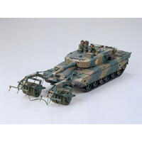 TAMIYA * TYPE 90 TANK W/MINE ROLLER