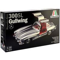 ITALERI 1-16 SCALE MERCEDES BENZ 300SL GUL WING PLASTIC MODEL KIT - 51-3612S