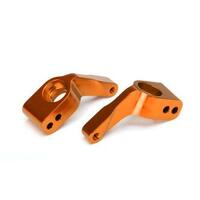 TRAXXAS STUB AXLE CARRIERS, RUSTLER/STAMPEDE/BANDIT (2), 6061-T6 ALUM(ORNG-ANOD)