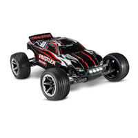 TRAXXAS RUSTLER RTR W/ XL-5 ESC W/LED - RED/BLACK