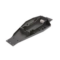 TRAXXAS LOWER CHASSIS BLACK 166MM BATT COMPARTMENT