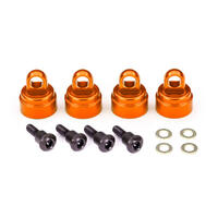 Traxxas Shock Caps, Aluminum Orange Anodized