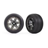 Traxxas T&W Rxt Blk Chrm 2.8/Ribbed