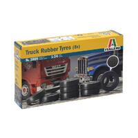 Italeri Plastic Model Kit Truck Rubber Tyres (8 Pcs) 1:24 - 51-3889S