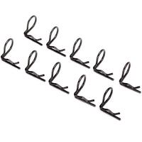 TRAXXAS BLACK BODY CLIP 90 DEGREE 10PCS - 38-3935A