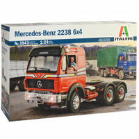 ITALERI PLASTIC MODEL KIT 1-24 SCALE MERCEDES BENZ 2238 6X4 TRUCK PLASTIC MODEL KIT - 51-3943S