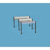 PECO/MODELSCENE STATION NAMEBOARDS MODERN TYPE