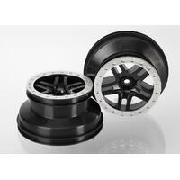 Traxxas Wheels, Sct Split Spoke Black - 38-5886