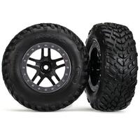 Traxxas Tires And; Wheels, Sct Split-Spoke Black