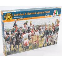 ITALERI PLASTIC MODEL KIT AUSTRIAN & RUSSIAN GEN. STAFF (NAP. WARS) 1:72 - 51-6037S
