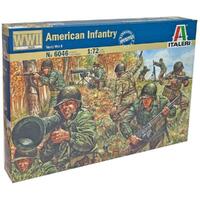 Italeri Plastic Model Kit Wwii- American Infantry 1:72 - 51-6046S