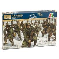 Italeri Plastic Model Kit Wwii- Us Infantry (Winter Uniform) 1:72 - 51-6133S