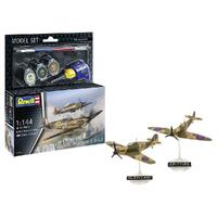 REVELL MODEL SET SPITFIRE MK.IA & HURRICANE MK.I