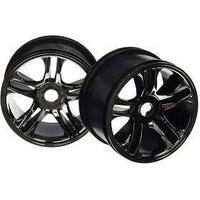 Traxxas Wheels Split Spoke Black Rear - 38-6476