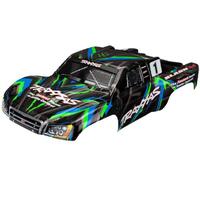 TRAXXAS BODY, SLASH 4X4, GREEN (PAINTED, DECALS APPLIED)