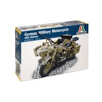 Italeri German Milit. Motorcycle With Sidecar 1:9 - 51-7403S