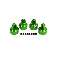 TRAXXAS SHOCK CAPS, ALUMINUM (GREEN-ANODIZED) - 38-7764G