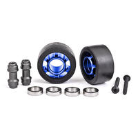 TRAXXAS WHEELS, WHEELIE BAR, 6061-T6 ALUM (BLUE-ANOD)(2)
