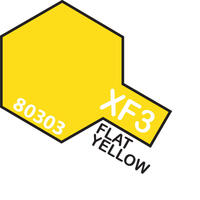 TAMIYA XF-3 FLAT YELLOW- ENAMEL PAINT POT