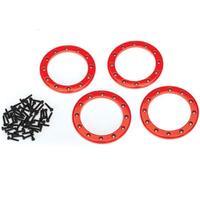 Traxxas Beadlock Rings, Red (2.2") - 38-8168R