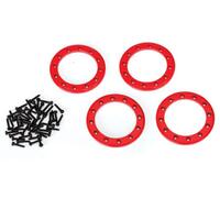 Traxxas Beadlock Rings, Red (1.9") - 38-8169R