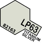 TAMIYA LP-63 TITANIUM SILVER LACQUER PAINT 10ML
