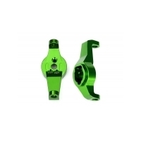 Traxxas Caster Blocks, 6061-T6 Alum, Green-Anod, L&R - 38-8232G