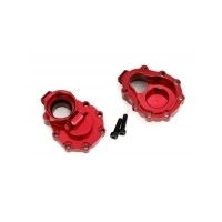TRAXXAS PORTAL HOUSINGS, INNER REAR, 6061-T6 ALUM, RED-ANOD (2) - 38-8253R