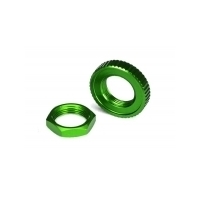 TRAXXAS SERVO SAVER NUTS, ALUMIN, GREEN-ANOD - 38-8345G