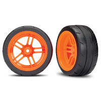 Traxxas Tires And Wheels, Assembled, Glued, Orange - 38-8374A