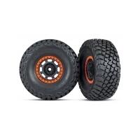 TRAXXAS TIRES AND WHEELS, ASSEMB GLUED