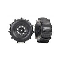 TRAXXAS T&WHLS, ASSEMB, GLUED, DES RACER - 38-8475