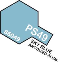 TAMIYA SPRAY PAINT CAN- PS-49 SKY BLUE ALUMITE