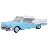 OXFORD OLDSMOBILE 88 CONVERTIBLE 1957 BANFF BLUE/ALCAN WHITE