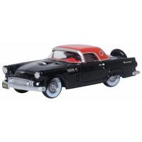 OXFORD FORD THUNDERBIRD RAVEN BLACK/FIESTA RED 1956 1:87