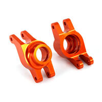 TRAXXAS CARRIERS, STUB AXLE (ORANGE-ANODIZED 6061-T6 ALUMINUM) (REAR) (2) 38-8952A