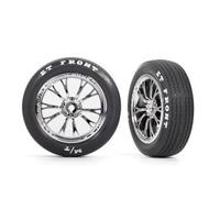 Traxxas T&W, Assem (Weld Chrome Whls, Mickey Thompson Et Front Tires) (2)