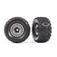 TRAXXAS T&W GRY WHL CVR/SLEDGHMR TIRE