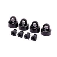 TRAXXAS SHOCK CAPS, ALUM (BLK-ANOD) GT-MAXX SHOCKS (4)