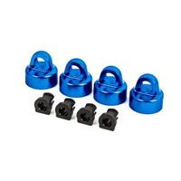 TRAXXAS SHOCK CAPS, ALUM(BLUE-ANODIZED) GT-MAXX SHOCKS (4)(FOR SLEDGE)