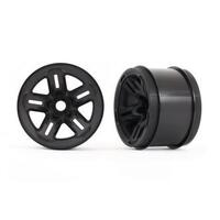 Traxxas Wheels, 3.8' (Black) (2) (17Mm Splined)