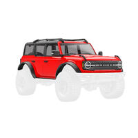 TRAXXAS BODY FORD BRONCO COMPLETE RED